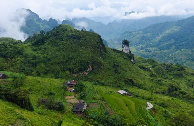 A planned, invigorating stop at a concealed waterfall en route back to the city.